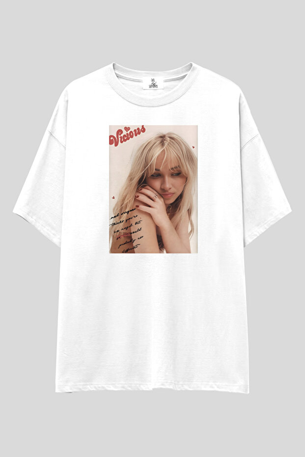 Sabrina Carpenter T-Shirt | Unisex 100% Cotton Pop Star Y2K Printed Custom Design Tee