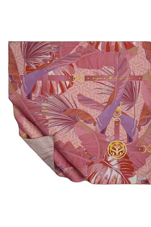 وشاح حريري من GÜLKURUSU TROPIC MONOGRAM TİVİL