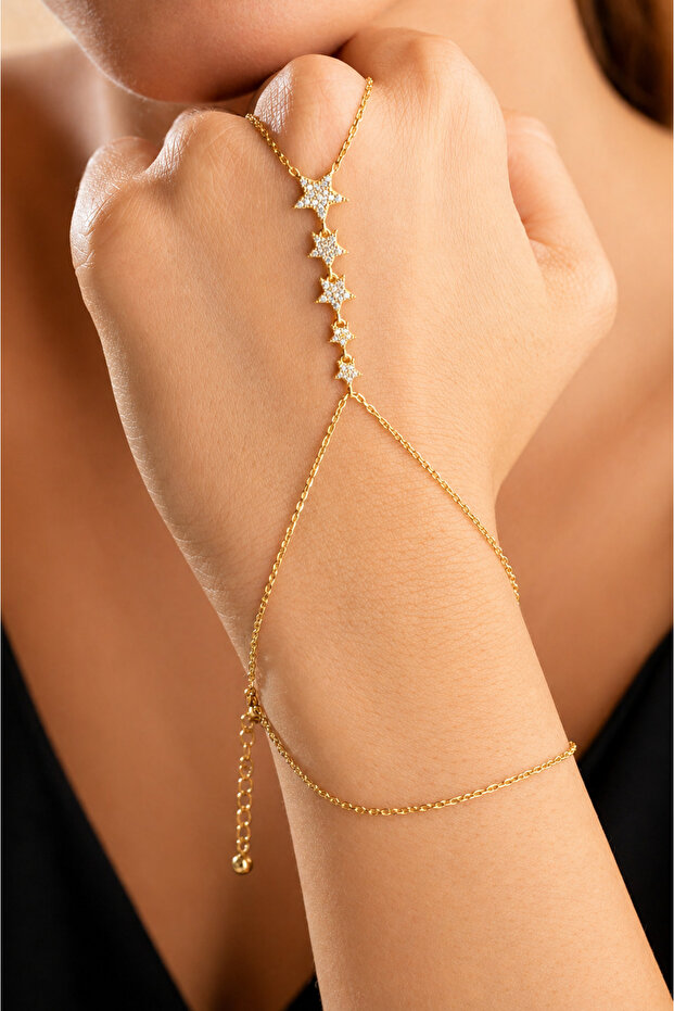 Stylish Design Şahmeran | Elegant and Eye-Catching Hand Accessory Lrn073