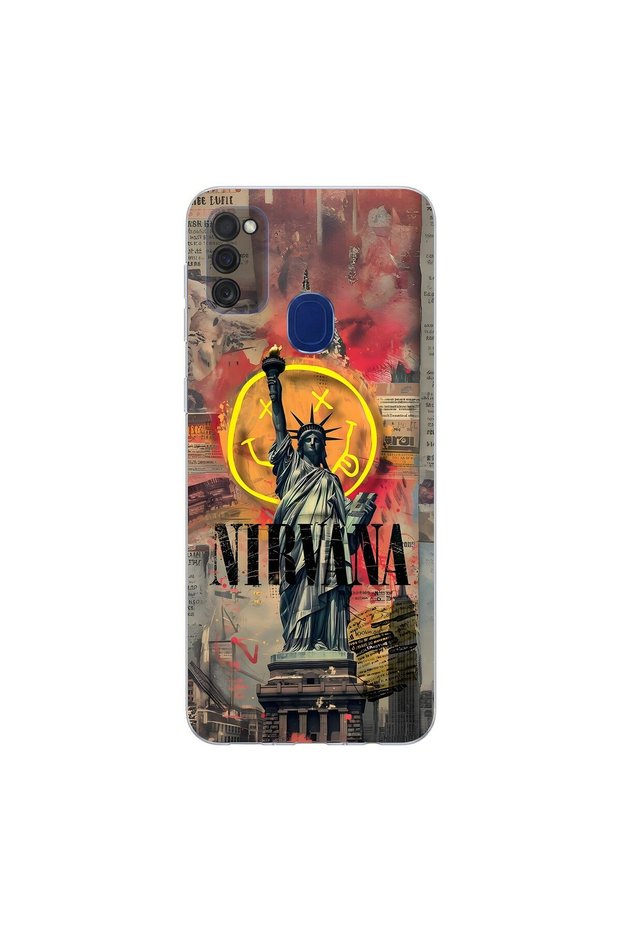 Samsung Galaxy M21 Compatible Aesthetic 3 Design Transparent Case