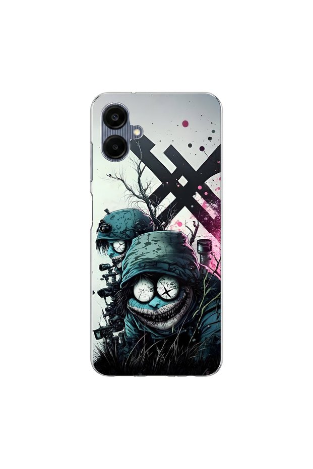 Samsung Galaxy A06 Compatible Aesthetic 6 Design Transparent Case