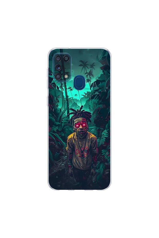 Samsung Galaxy M31 Compatible Aesthetic 7 Design Transparent Case