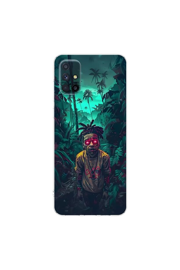 Samsung Galaxy M51 Compatible Aesthetic 7 Design Transparent Case
