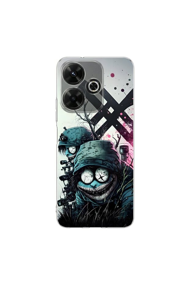 Redmi 13 Compatible Aesthetic 6 Design Transparent Case