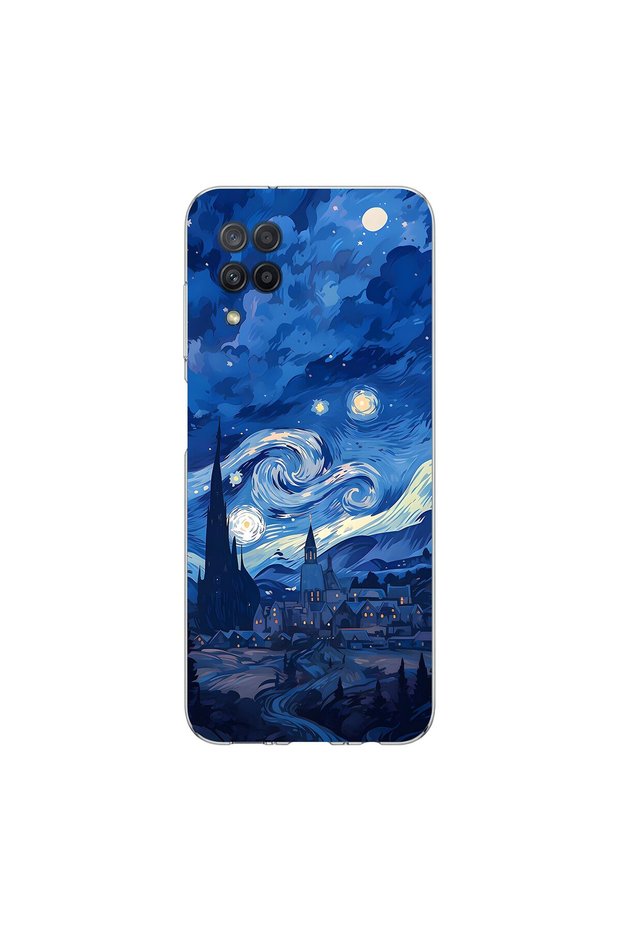 Samsung Galaxy M12 Compatible Aesthetic 8 Design Transparent Case