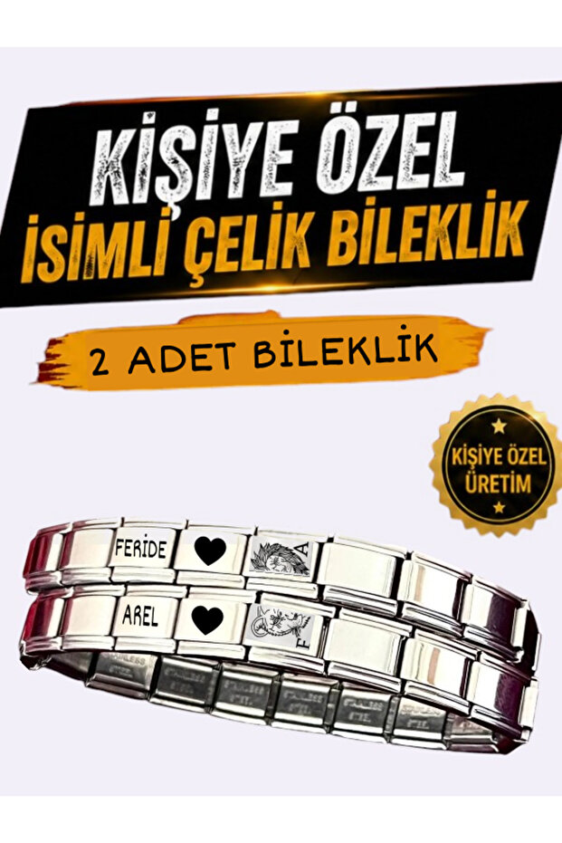 Çelik Italyan Charm Bileklik