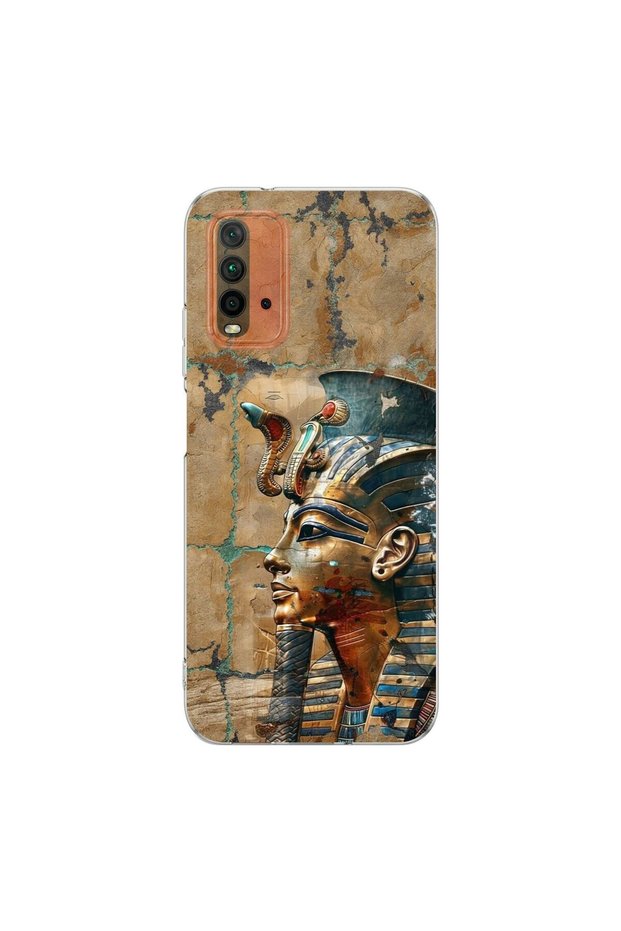 حافظة شفافة متوافقة مع Redmi 9T بتصميم Antique 6