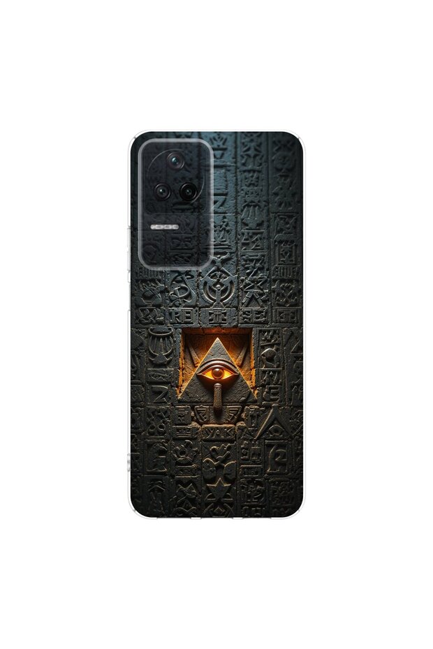 حافظة شفافة متوافقة مع Poco F4 بتصميم Antique 5