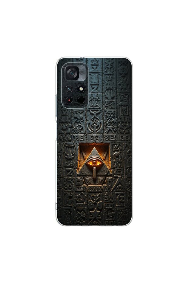 Poco M4 Pro Compatible Antique 5 Design Transparent Case