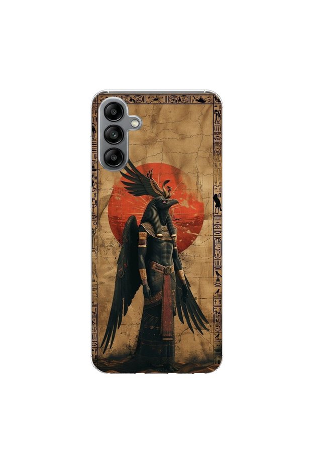Samsung Galaxy A04S Compatible Antique 7 Design Transparent Case