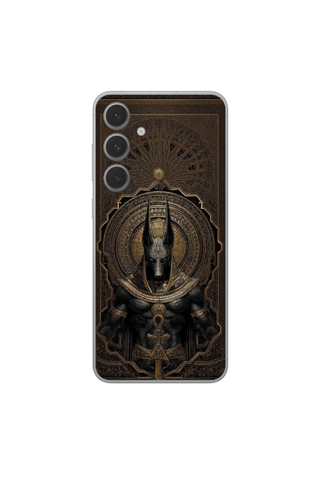 Samsung Galaxy S25 Fe Compatible Antique 1 Design Transparent Case