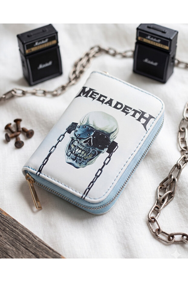 Rock & Metal Music Zipper Wallet Card Holder