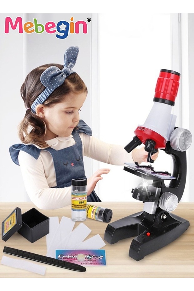 1200X Microscope Science Kits, High Definition Adjustable Microscope Kit, Biological Science Learnin - 2