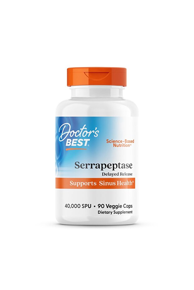 Serrapeptase 40,000 SPU, 90 Vegetarian Capsules