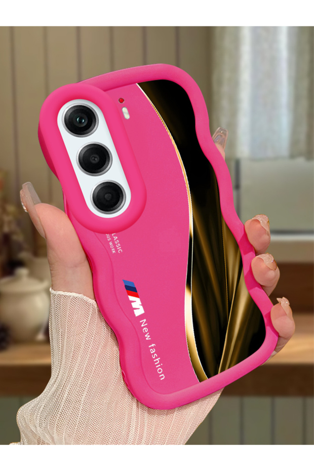 Tecno Camon 40 Compatible Shockproof Simple Red Silicone Phone Case Bmw Pattern