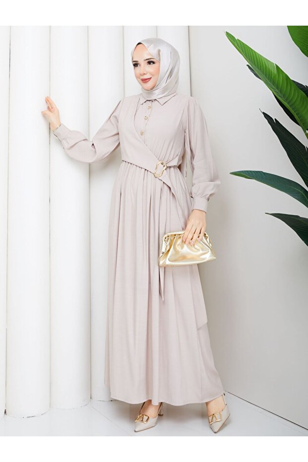 Women's Side Buckle Modal Dress