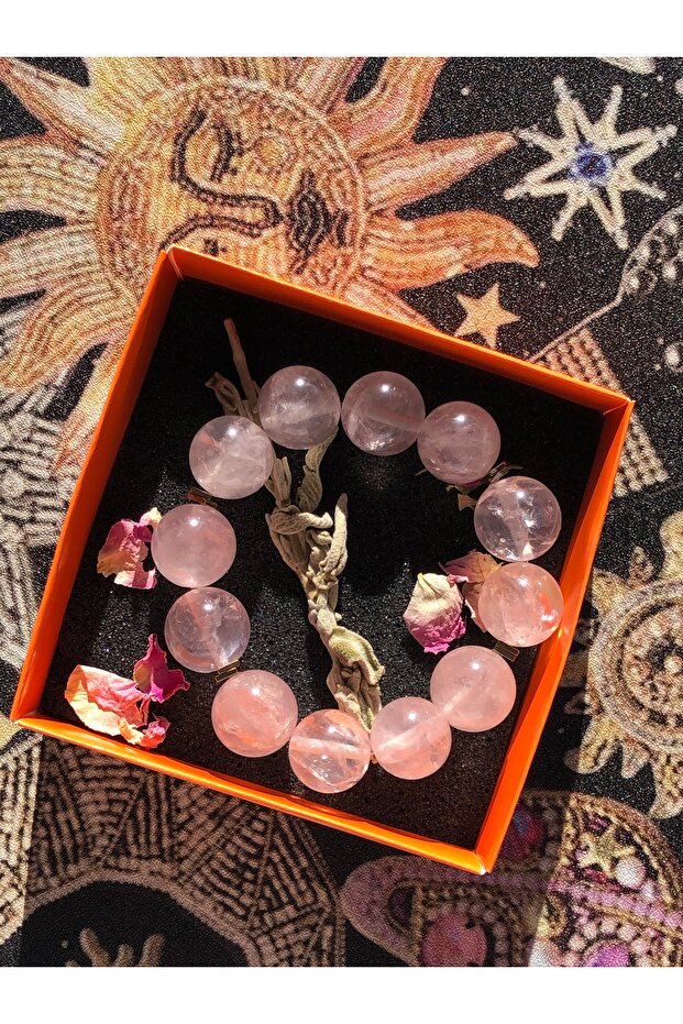 PEMBE KUVARS BİLEKLİK