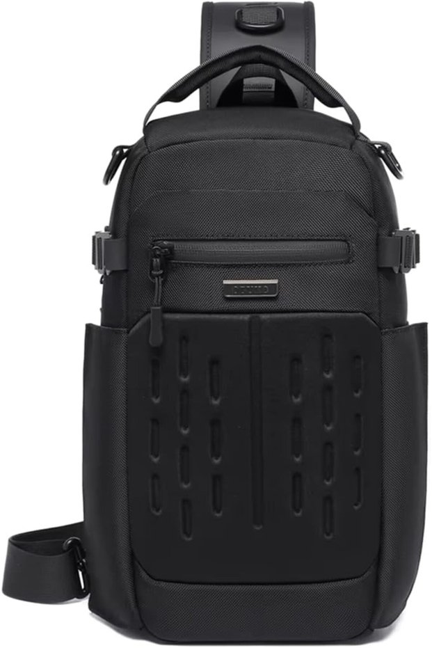 9879 9L Anti-Theft Sling Bag Water-Resistant Crossbody Chest Pack Black