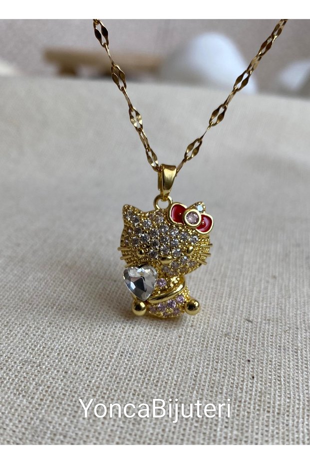 Paslanmaz Gold Kolye