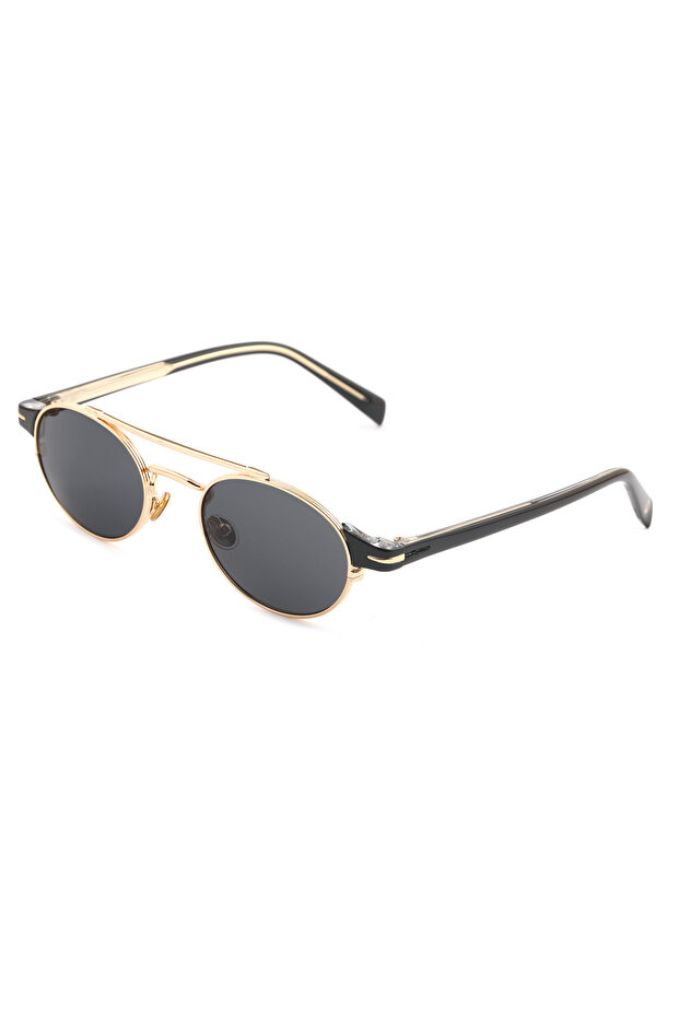 Unisex Oval Gold Frame Sunglasses Tctga002701G0362