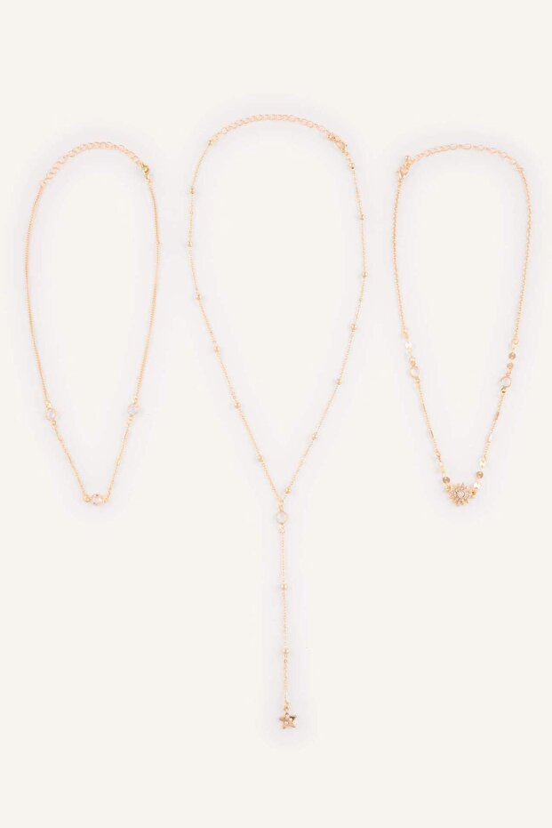 Women's 3-Piece Necklace H3610Axns