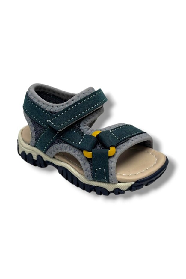 Arzen Bebe 228-26 Velcro Anatomical Boys' Sandals Petrol Gray 31-36