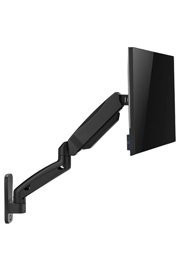Economy Spring-Assisted Wall Mount Single Monitor Arm Go-5015