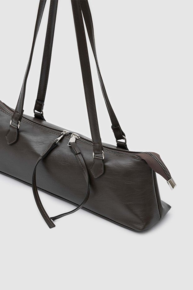 Core Basic Baguette Bag Brown - 6