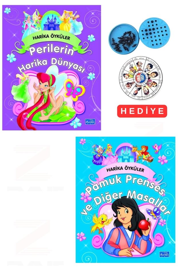 Harika Öyküler-Perilerin Harika Dünyası-Pamuk Prenses ve Diğer Masallar-2 Kitap Set - Solo Test Gifted