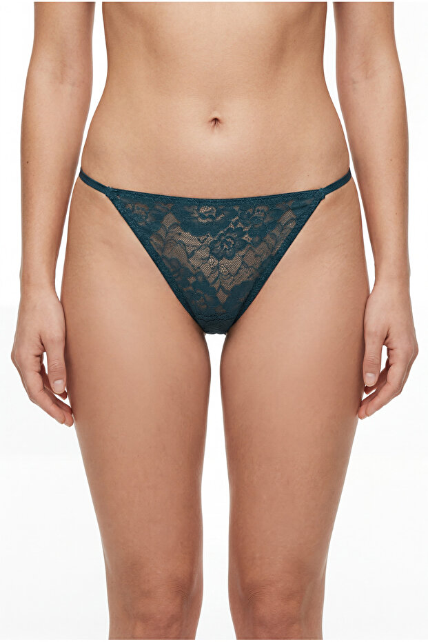 Women's Lace Underwear Panty 2pcs with Waist String Elastic