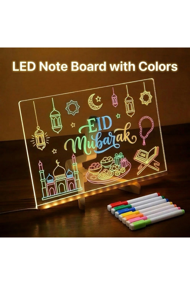 LED Note Boaerd Glow in the dark Writing board 30 X 20 CM