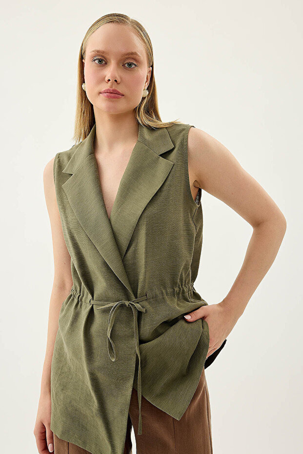 Drawstring Waist Vest - 7