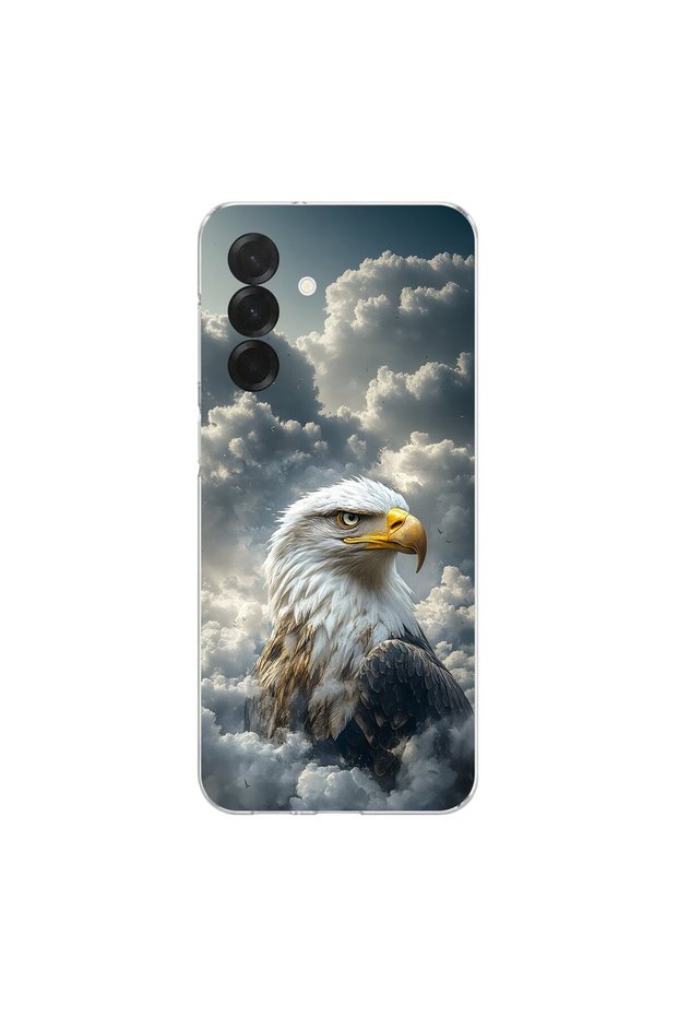 Samsung Galaxy A56 Compatible Eagle Design Transparent Case