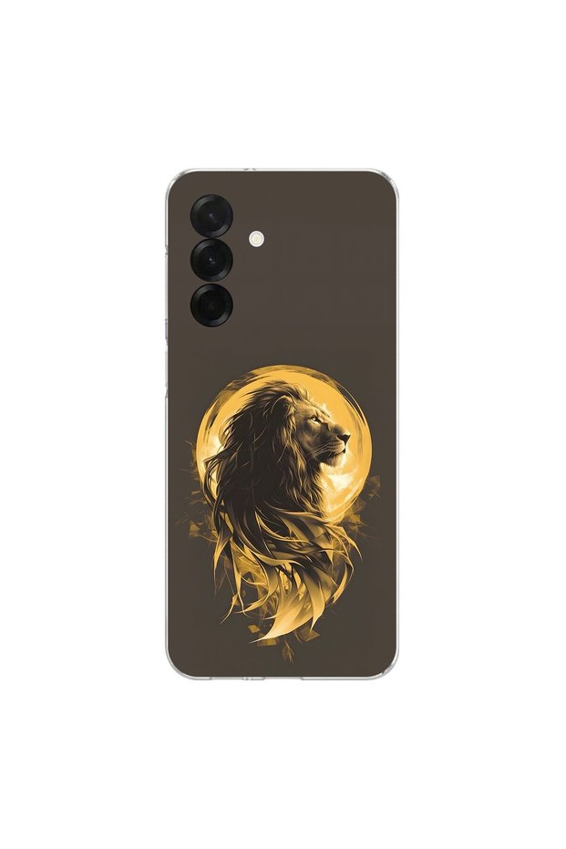 Samsung Galaxy A36 Compatible Lion Design Transparent Case