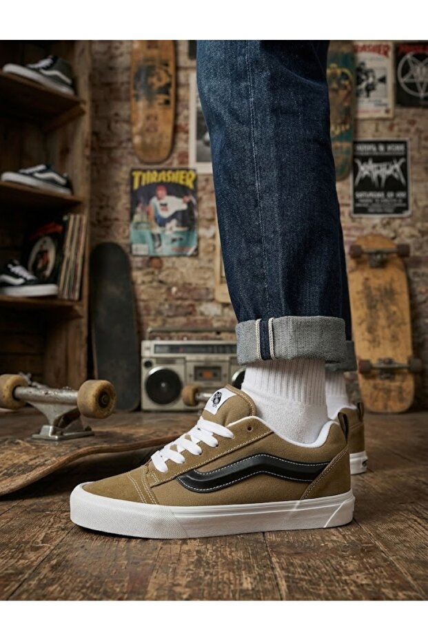 Knu Skool Young Casual Shoes Vn000D2Tbiq1 Khaki