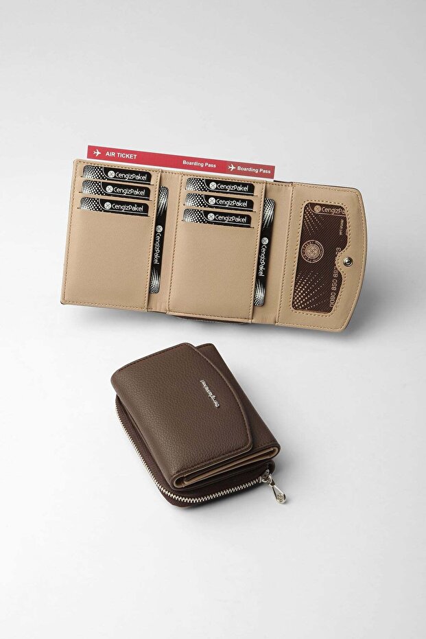Small Size Women's Wallet - 65309 - Brown/Earth