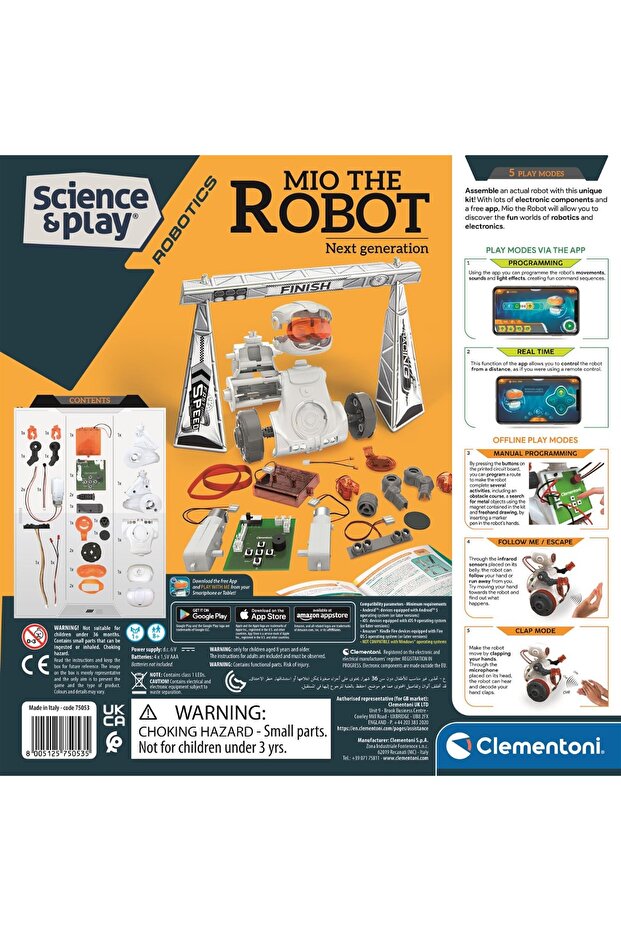 Kit de constructie Clementoni, Robotul Mio - 8