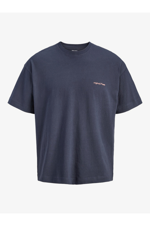 Men Grey Graphic Cotton Crew Neck T-Shirt