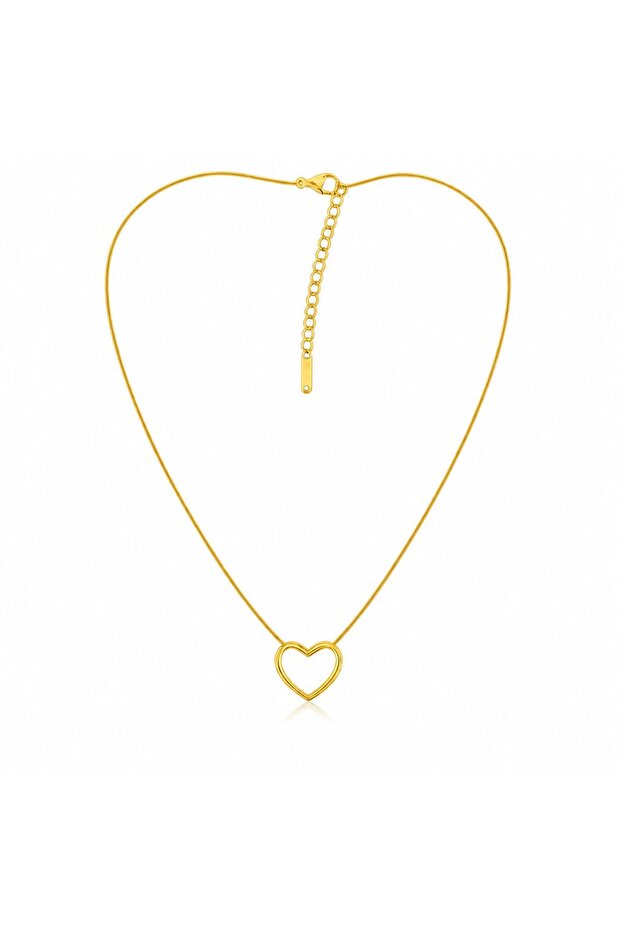 Minimal Heart Steel Necklace