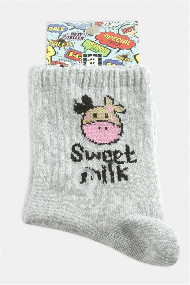 جوارب MURATECH Cow College (211414) مقاس 8X28-رمادي