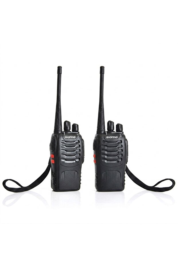 BF-888S Walkie Talkie Set of 2 Long Range Rechargeable Two Way Radio 16 Channel