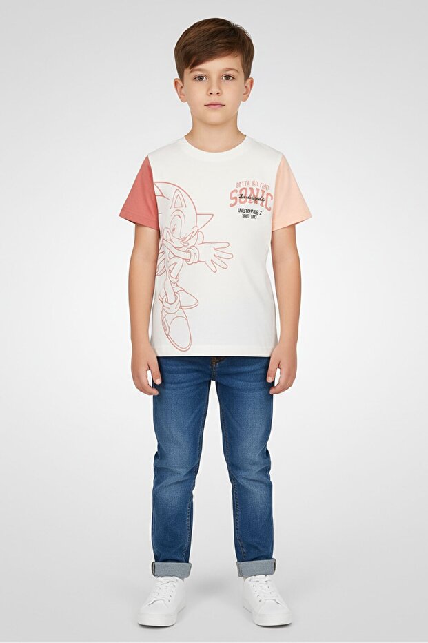 The Hedge Toddlers Boy Graphic Print Top, White