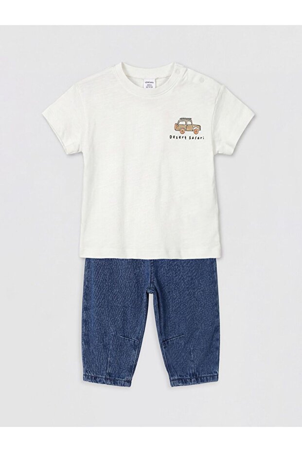 Lcw Baby Printed Baby Boy Set