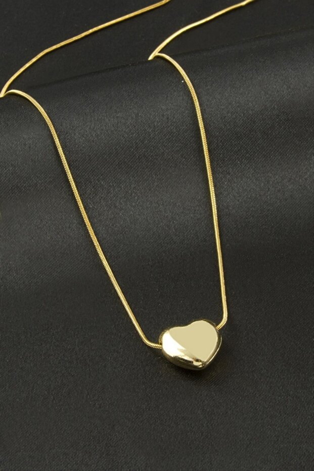 Gldisptm Heart Steel Necklace (80536) - Yellow
