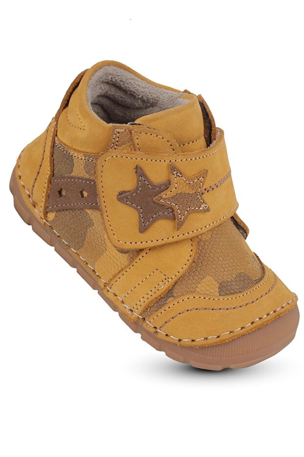 Ilkadım Genuine Leather Baby Boy Child Orthopedic Shoes Booties