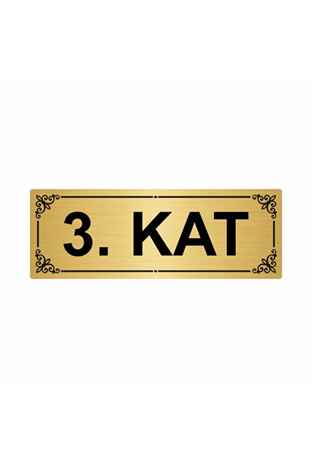 3Rd Layer 7X20Cm Gold Color Metal Routing Sheet