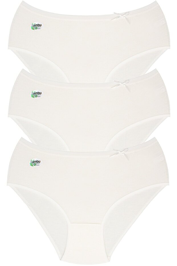 Women's White Bamboo Breathable Pack of 6 Panties