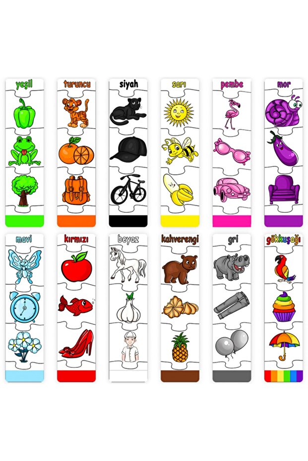 Renkleri Tanıyalım + Meslekler Ve Taşıtlar 2'li Set Eğitici-öğretici Yapboz - 5