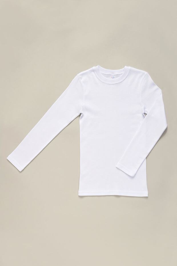 7066 Rib Long Sleeve Unisex Children's T-shirt