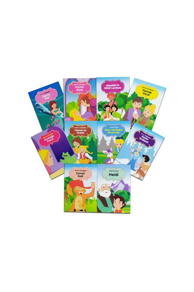 Sis Yayınları Renkli Dünya Çocuk Masalları Seti 2 (10 Kitap)